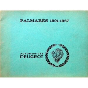 PALMARÈS 1891 – 1967