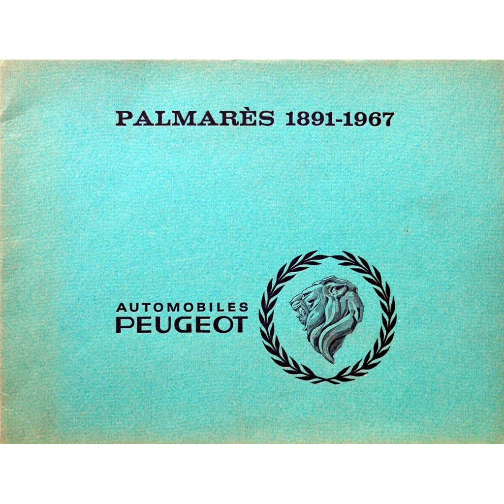 PALMARÈS 1891 - 1967